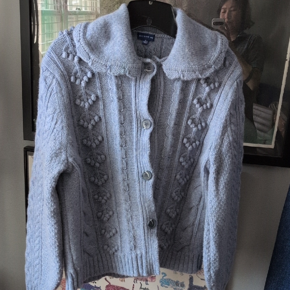 Maison Me Wool Knit Cardigan